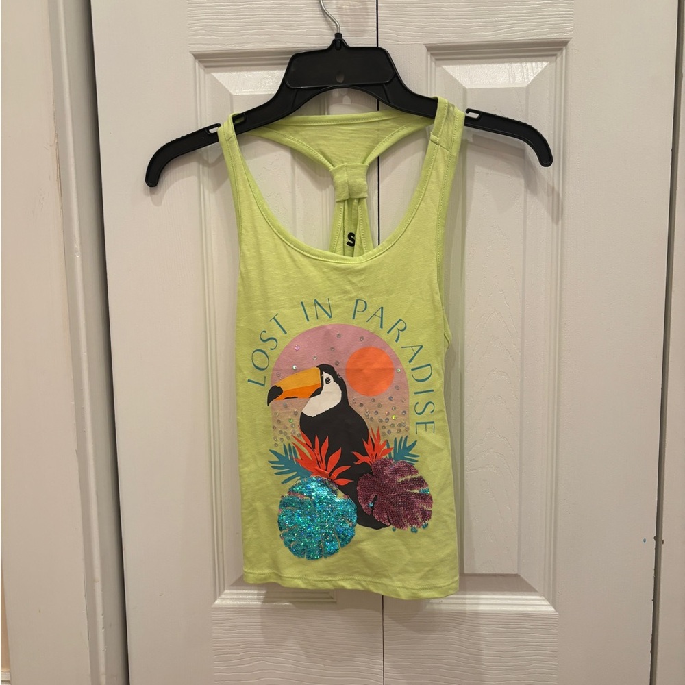 SO Lime Green Tank Top